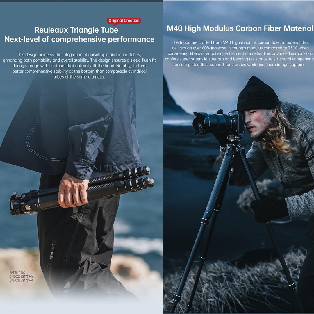 Falcam TreeRoot 61" F38 Pro Quick Lock Reise-Kamerastativ, mit 360-Grad-Dämpfungs-Kugelkopf, Tragkra