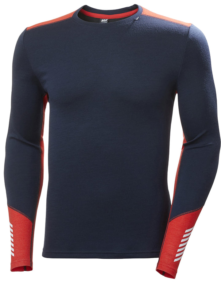 Helly Hansen Herren Lifa Merino Midweight Crew Shirt XL Marineblau, XL Marineblau