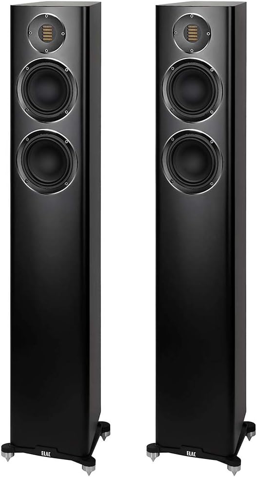 ELAC Standlautsprecher FS 247.4 Carina Schwarz -Paar-