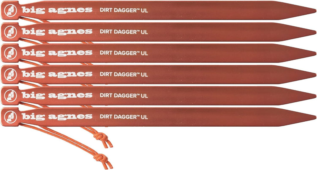 BIG AGNES Dirt Dagger UL Zeltheringe 10" 30er-Pack orange, 25,4 cm (10 Zoll), 30 Stück