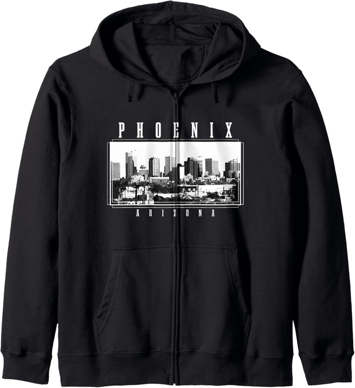 Phoenix Skyline Arizona Vintage USA Amerika Souvenir Kapuzenjacke