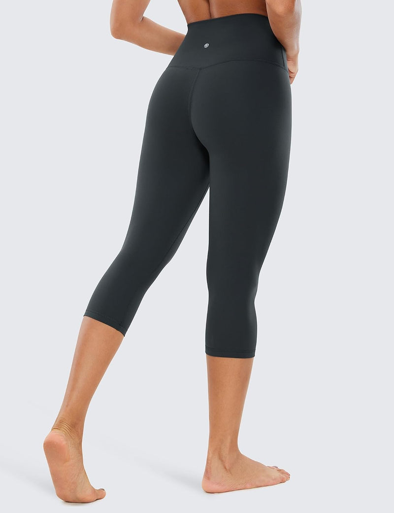 CRZ YOGA Butterluxe Damen High Waist 3/4 Leggings Capri Blickdicht Sport Yoga Fitness Sommer Sportho