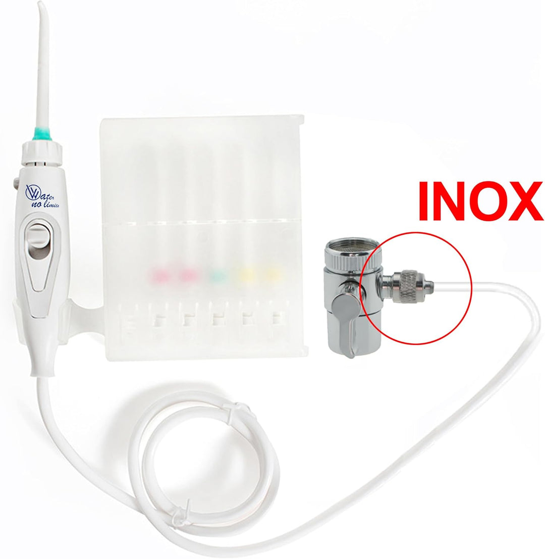 WATER NO LIMITS Professioneller Dentalreiniger ohne Batterien oder Strom | Munddusche, die den Wasse