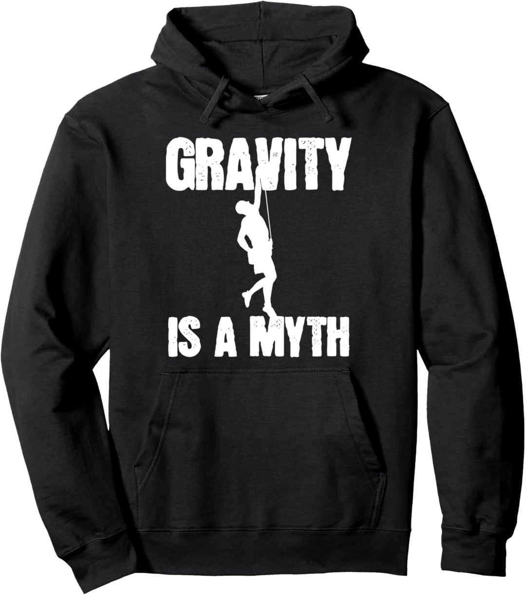 Klettern Bergsteiger Lustig Pullover Hoodie