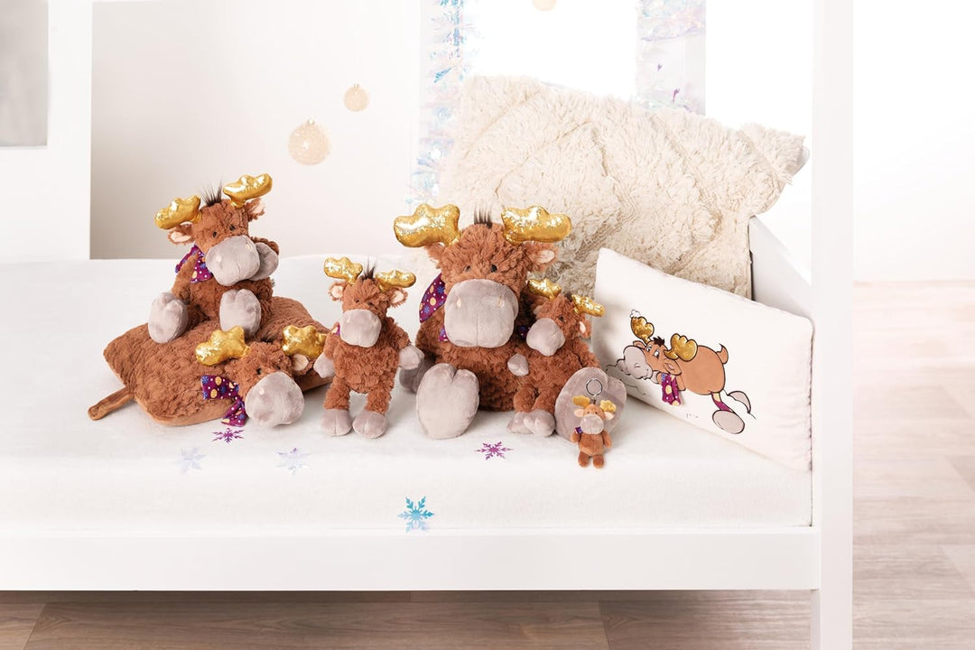 NICI 49322 Kuscheltier Elch Thure 50cm braun schlenkernd-Nachhaltiges Stofftier aus weichem Plüsch,