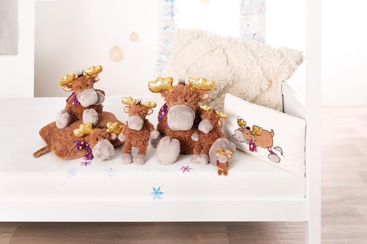 NICI 49319 Kuscheltier Elch Thure 37cm braun schlenkernd-Nachhaltiges Stofftier aus weichem Plüsch,