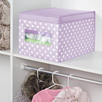 mDesign 6er-Set Aufbewahrungsbox aus Stoff – stapelbare Stoffbox zur Ablage von Kleidung oder Schuhe