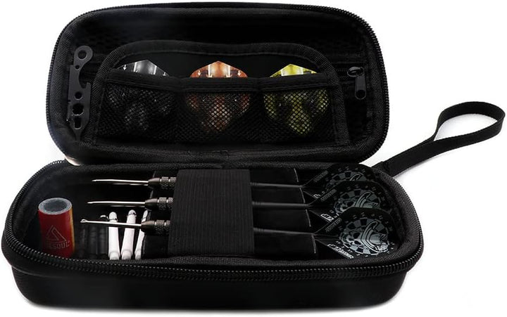 CUESOUL Big Beast 90% 26g/27g Steel Tip Tungsten Dart Set mit Dart Case 27g CSBB-90Y27K7, 27g CSBB-9