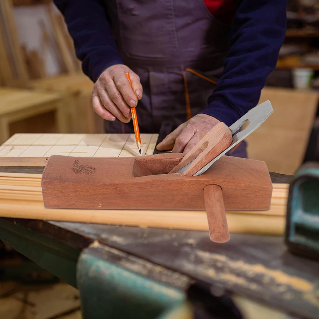 BESPORTBLE Handhobel Holzhobel aus Holz und Klinge, Verbessert Holzform und Grösse, Ideal für Schrei