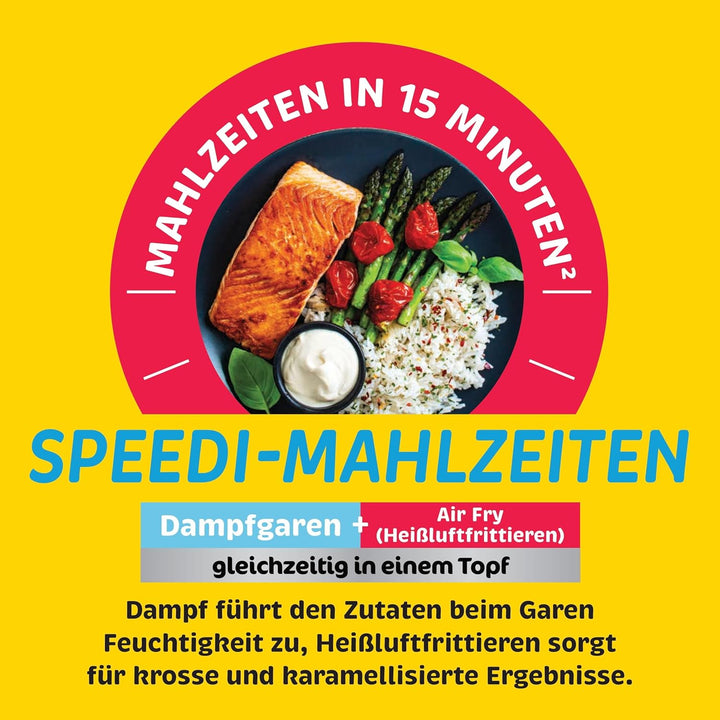 Ninja Speedi Multikocher, 5,7L, 12-in-1 Multicooker, Air fryer Heissluftfritteuse, Slow Cooker Langs