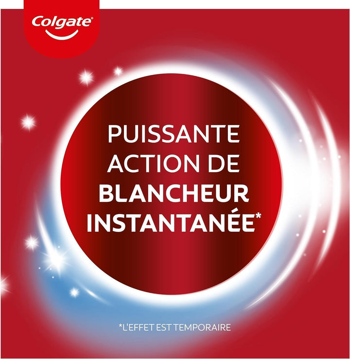 Colgate Max White Optic Zahncreme 4x75 ml | Colgate Zahnpasta entfernt bis zu 100% der Oberflächenve