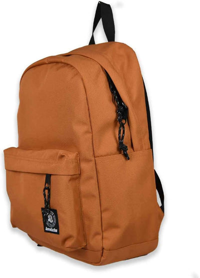 CARLSON INVICTA PLAIN Rucksack aus nachhaltigem Stoff, Geräumige Schultasche für Teenager, Mädchen u