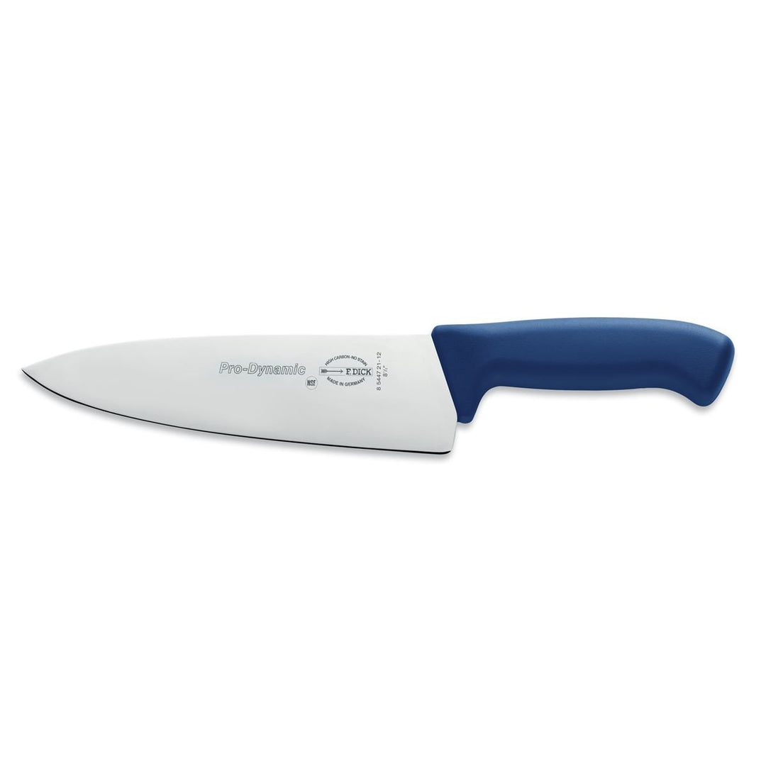 Dick grosses Küchenmesser 21 cm - Griff blau - Messer zum zerlegen, zerteilen und schneiden von Flei