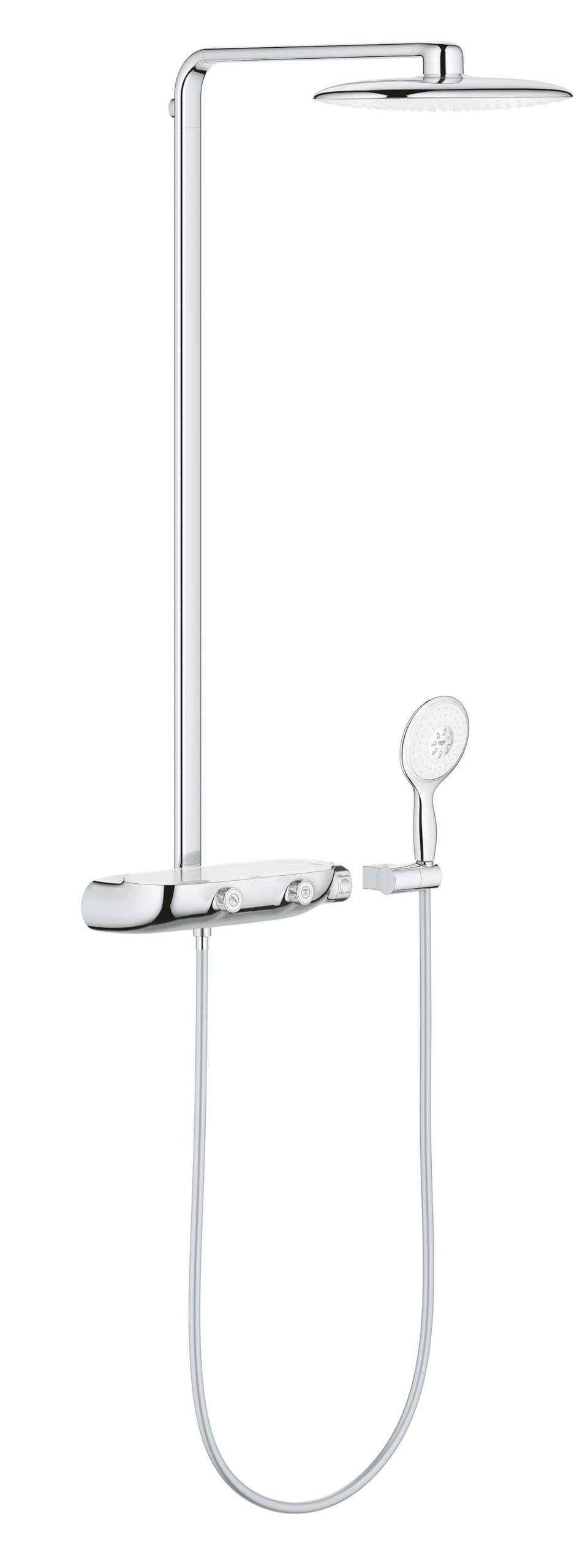 GROHE Rainshower System SmartControl Mono 360 - Duschsystem mit Thermostatbatterie (Wandmontage, int