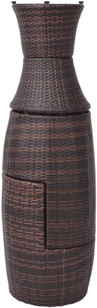 vidaXL Gartenmöbel 5-TLG. Poly Rattan Bistroset Balkonset Balkonmöbel Garnitur Braun, Braun