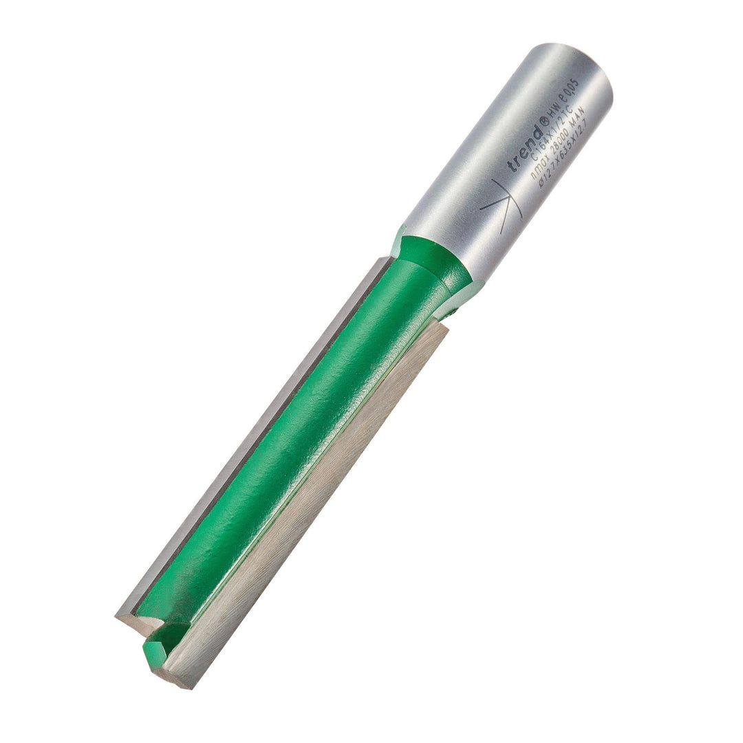 Trend CraftPro Fräser-Bit, gerade, 2-Nut, 1,27 cm Schaft, 12,7 mm Schnittdurchmesser und 68 mm Schni
