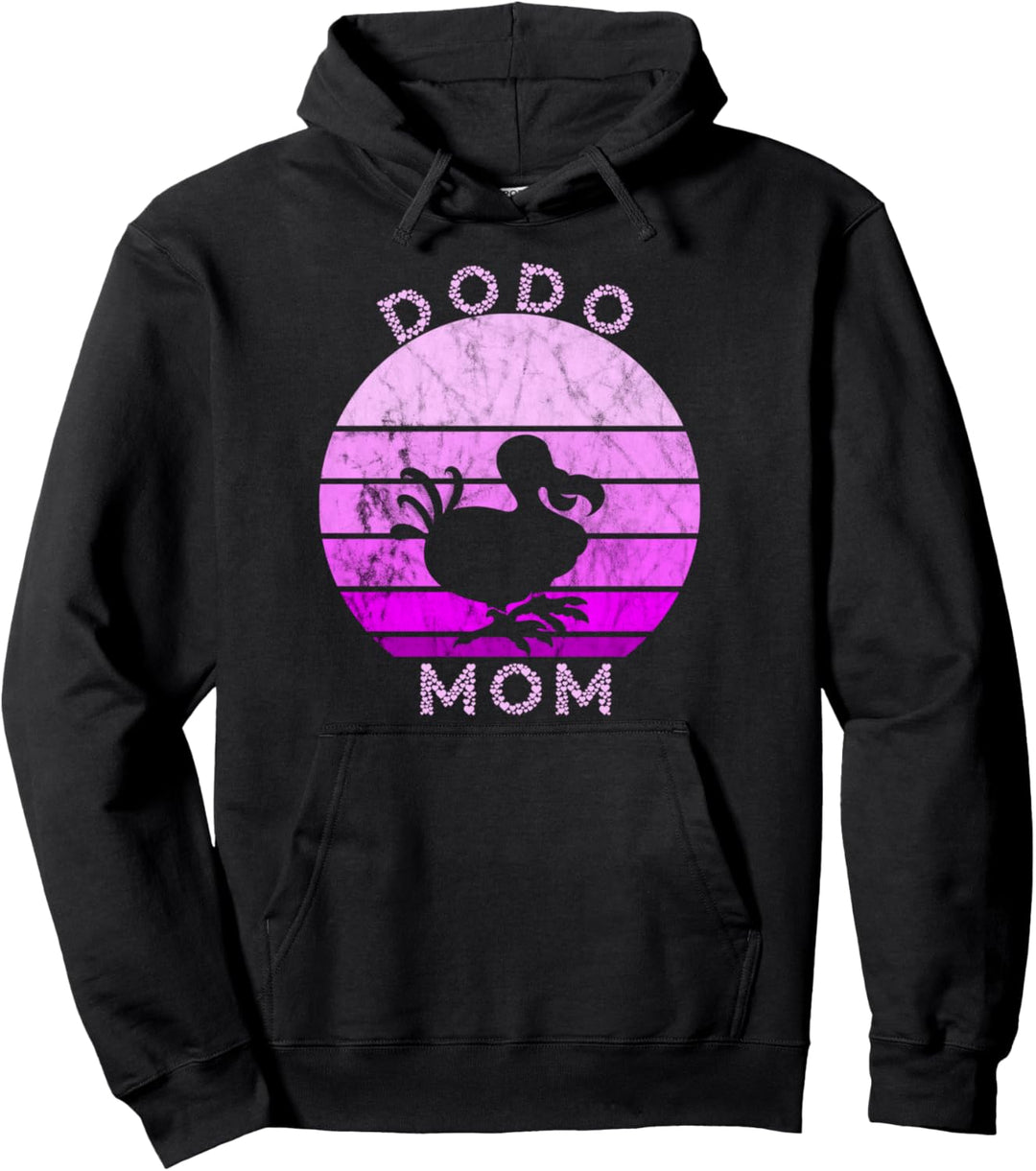 Dodo Mama Dodo Vogel Dronte Vogelart Mutter Retro Vintage Pullover Hoodie