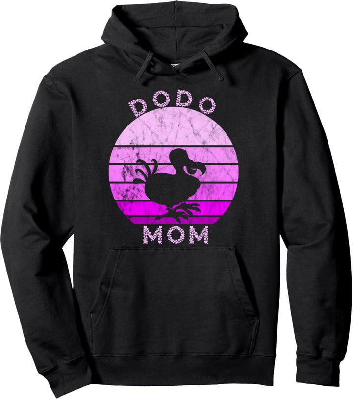 Dodo Mama Dodo Vogel Dronte Vogelart Mutter Retro Vintage Pullover Hoodie