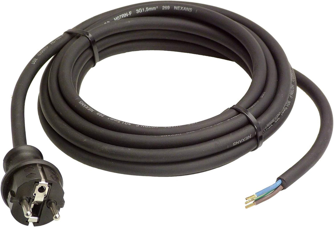 as - Schwabe Gummi-Anschlussleitung 10 m – Verbindungskabel 230 V / 16 A, H07RN-F 3G1,5 & Bohrmaschi
