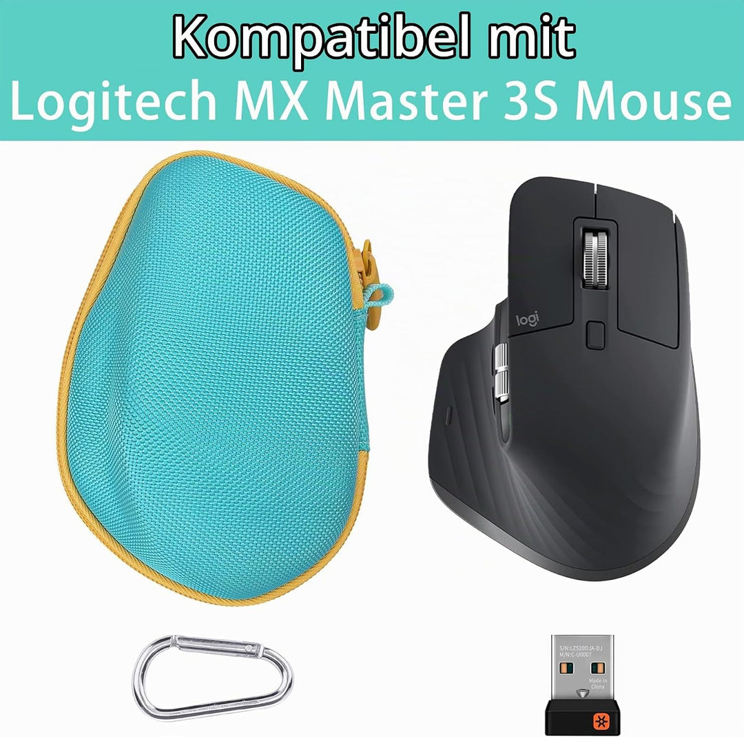 co2CREA Hart Schutz Hülle Etui Tasche für Logitech MX Master 4 /Master 3 /Master 3S Kabellose Maus T