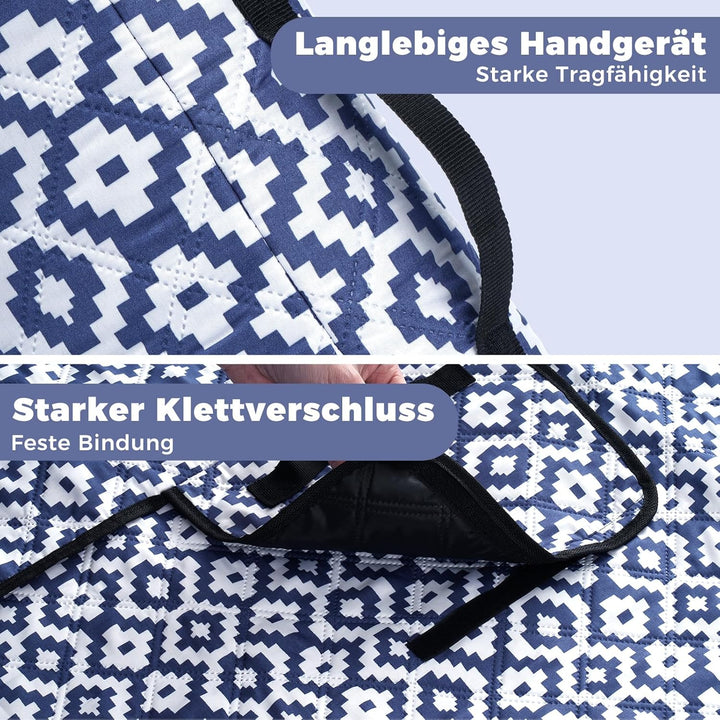 Oak & Tea Picknickdecke Wasserdicht Gross Faltbar Strandmatte Campingdecke 200 X 200 cm mit 4 Ecksch