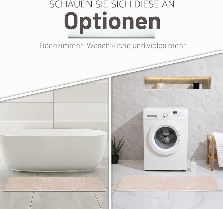 Paco Home Küchenteppich Küchenmatte Küchenläufer PVC rutschfest Teppich Läufer Für Küche Fussmatte V