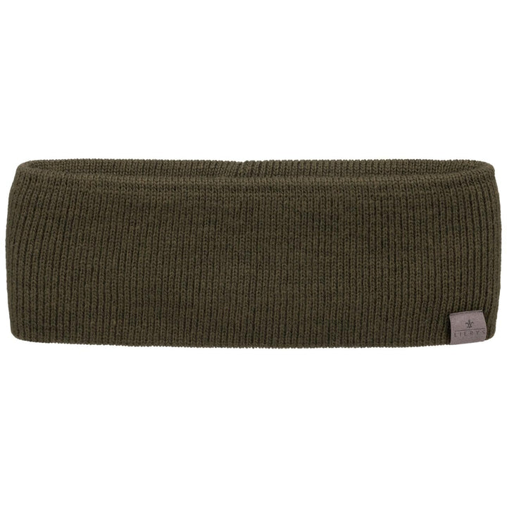 LIERYS Mono Stirnband Damen/Herren 8 cm breit - Made in Germany - dreilagiges Strickband gefüttert m