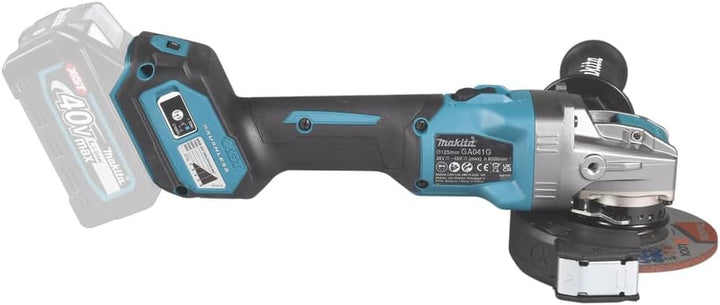 Makita GA041GZ Akku-Winkelschleifer 40V max. (ohne Akku, ohne Ladegerät), Petrol, Schwarz