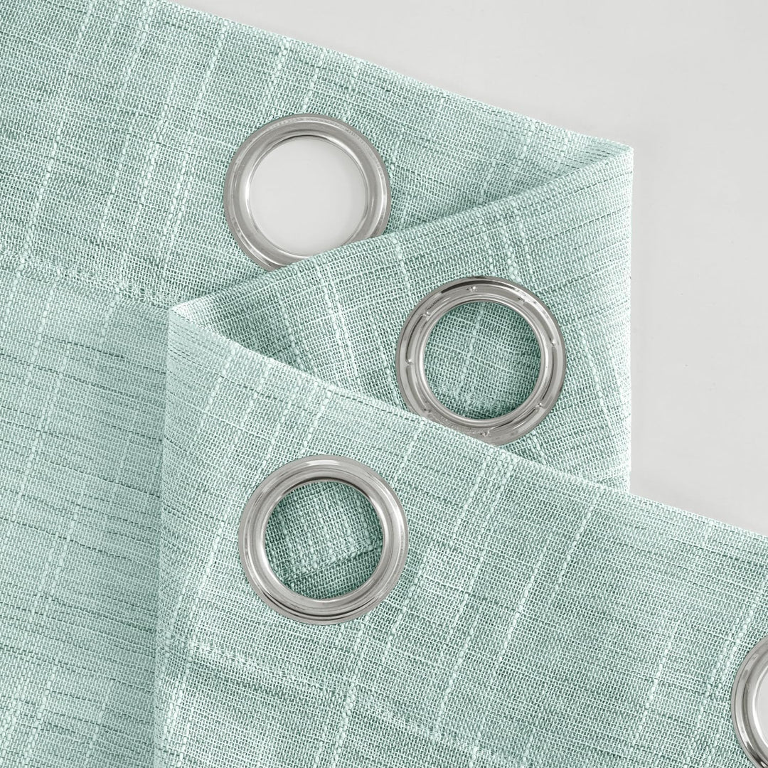 MIULEE Vorhang Gardinen Leinen mit ösen Voile Vorhänge Leinenoptik Gardinen Wohnzimmer Modern Fenste