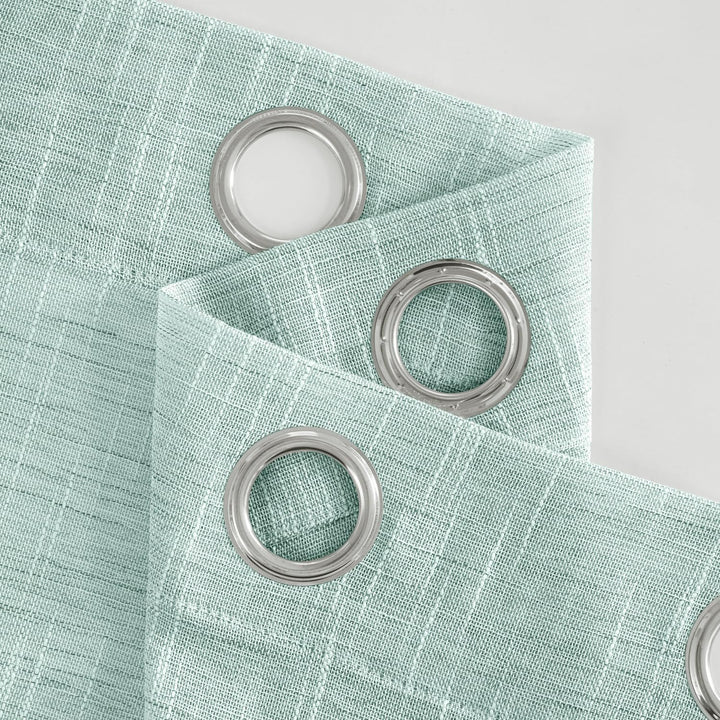 MIULEE Vorhang Gardinen Leinen mit ösen Voile Vorhänge Leinenoptik Gardinen Wohnzimmer Modern Fenste
