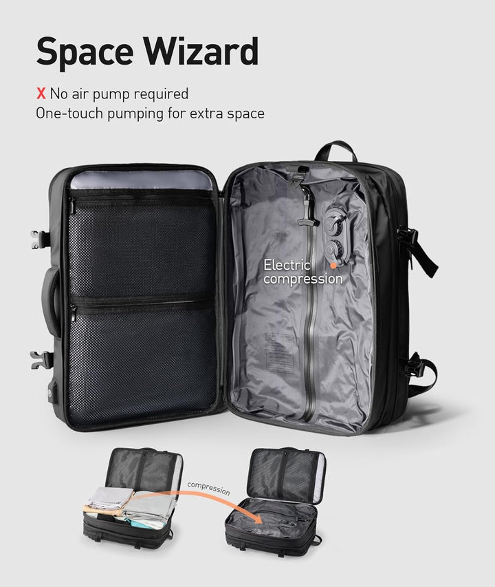 MARK RYDEN Business Rucksack Erweiterbar 20L-35L Hydrophobes Gewebe zum Mitnehmen Laptop für 17,5-Zo