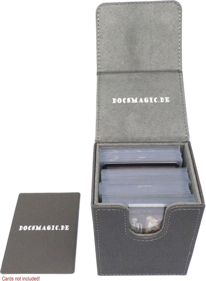 docsmagic.de Premium Magnetic Tray Long Box Silver Small + 2 Flip Boxes - Silber Small + 2 Flip Boxe