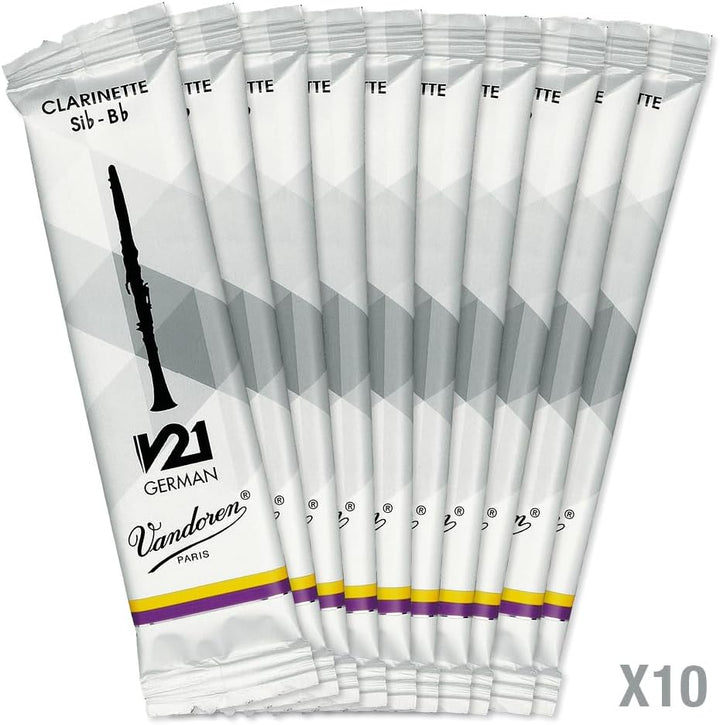 Vandoren CR8635 V21 German Klarinetten Blätter, 10 Einheiten, Stärke 3,5 Strength : 3.5, Strength :
