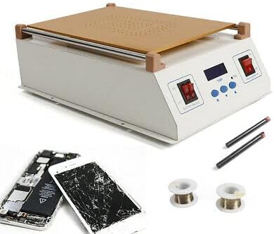 2 In1 Vacuum Lcd Bildschirm Reparatur Maschine Heizplatte Glass Separator 14" Screen Eu-Stecker Vaku