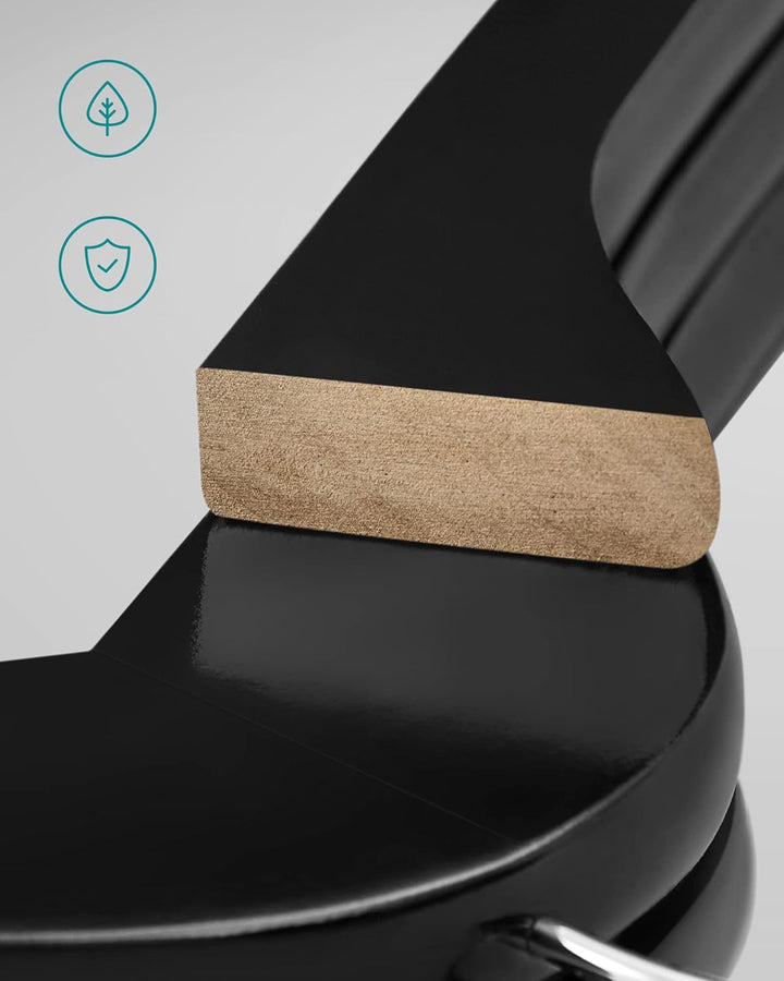 SONGMICS Kleiderbügel Holz, 80er Set, Bügel aus Massivholz, Einkerbungen im Schulterbereich, Rutschf