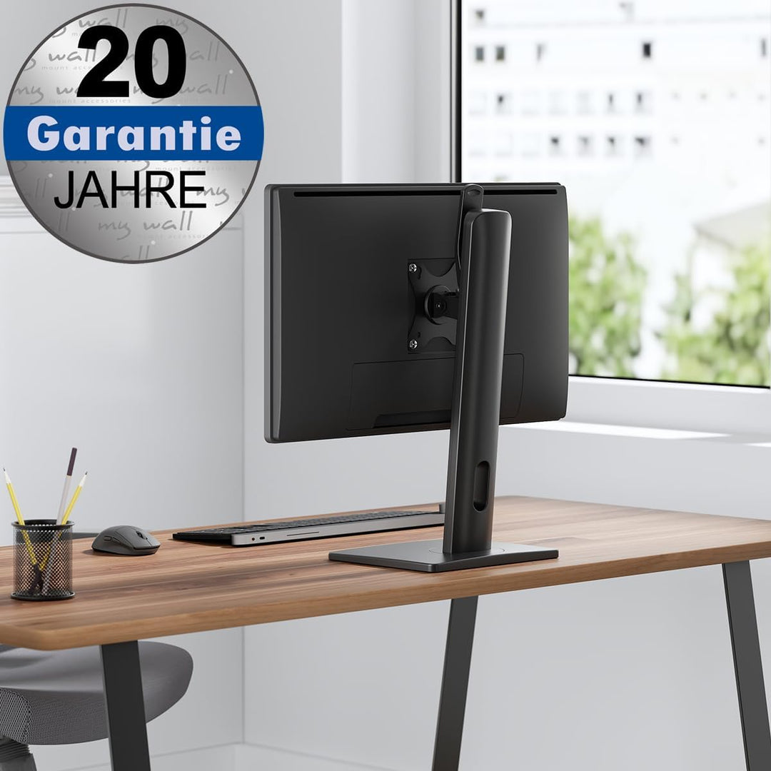 mywall Monitorhalterung HL18L mit Federsystem für Flachbildschirme, integriertes Kabelmanagement, hö