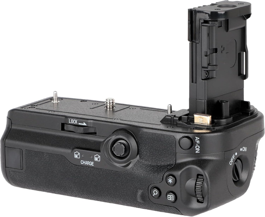 ayex Batteriegriff Kompatibel mit Canon EOS R5 &amp; R6 wie BG-R10 inkl. 2X LP-E6N Akkus kompakter Handg