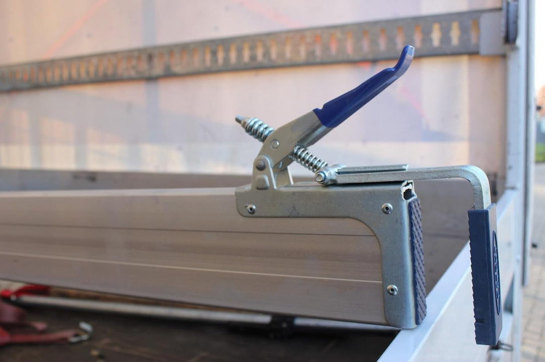Zwischenwandverschluss für PKW Anhänger 400 daN, Aluminium Klemmbrett Ladungssicherung (2, 1,25-1,55