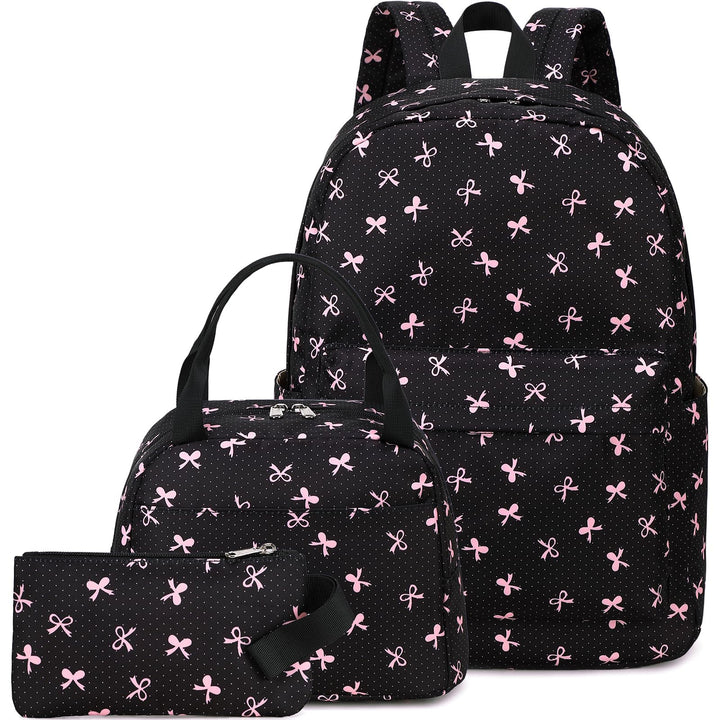 Schulrucksack Mädchen Teenager Damen Schultasche Rucksack Set Schulranzen für Mädchen Schule 3-teili