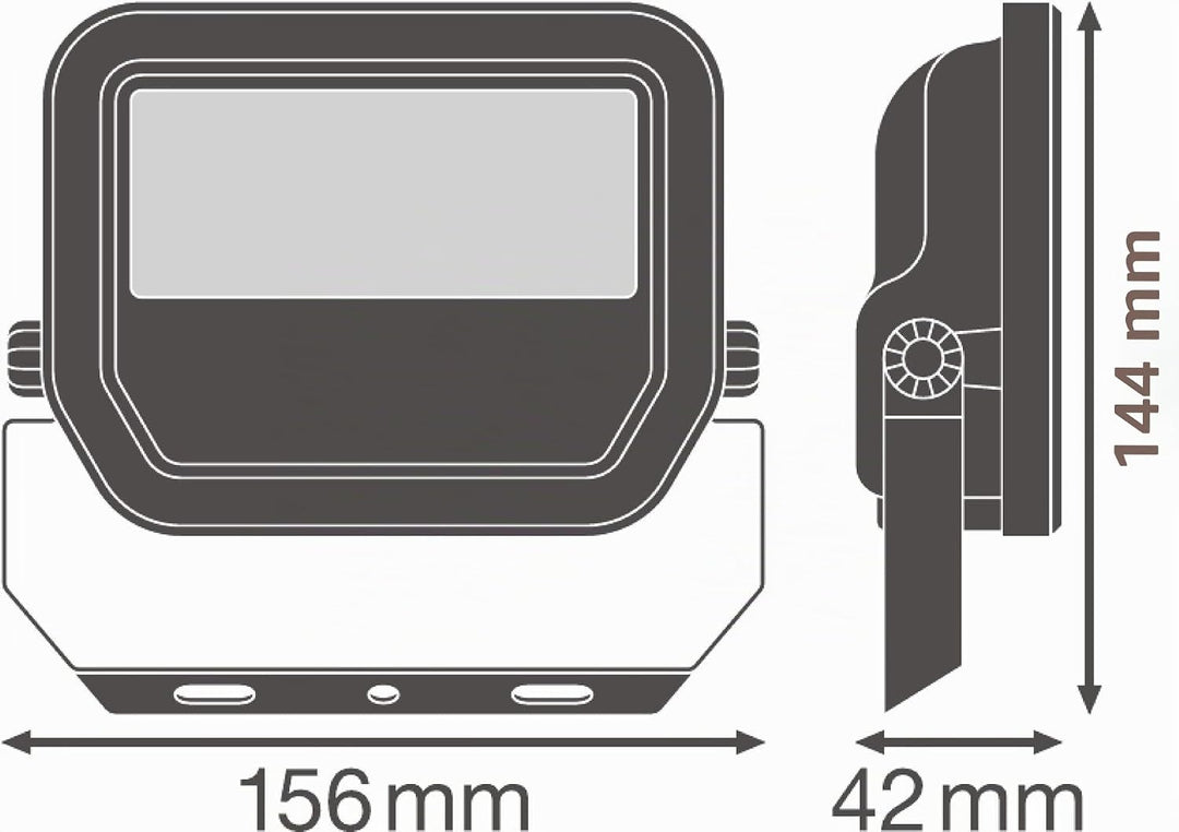 LEDVANCE Fluter LED: für Wand/Decke/Boden, FLOODLIGHT 20 W / 20 W, 100…277 V, Cool Daylight, 6500 K,