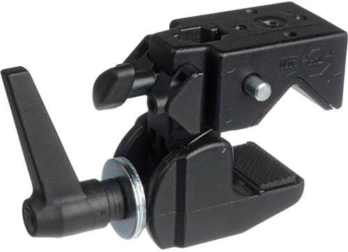 Manfrotto 035 Superclamp Universal Befestigungs-Mechanismus (Aluminium) schwarz &amp; Auslegerarm für Su