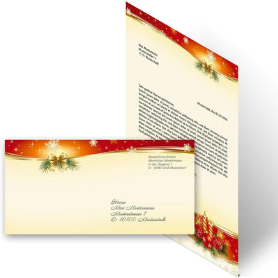 Briefpapier Sets Motivpapier Weihnachten Weihnachtsbriefpapier, BESINNLICHE WEIHNACHT 100 Blatt Brie