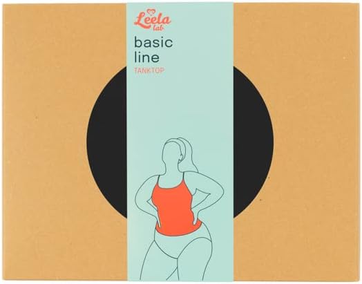 LEELA LAB Unterhemd Damen Grosse Grössen, Tank Top Basic Line, Dünne Träger und Bruststütze, mit Nah
