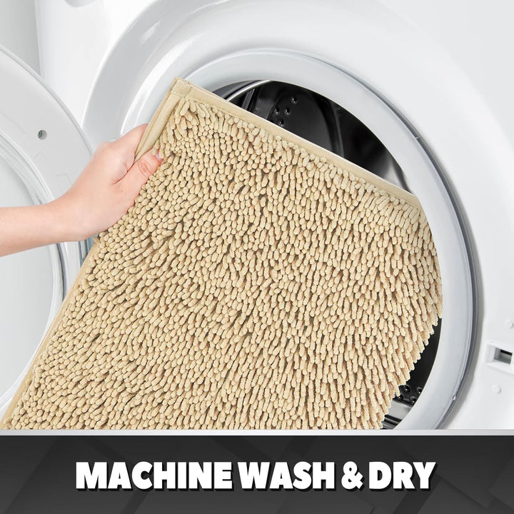 TREETONE Shaggy-Chenille-Badezimmer-WC-Deckelbezug, ultraweiche Plüsch-Sitzbezüge, flauschig saugfäh