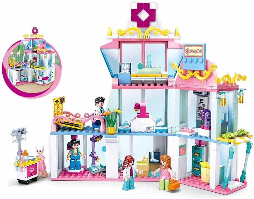 Sluban M38-B0799 Girls Dream – Hospital, 459 Stück, Mehrfarbig
