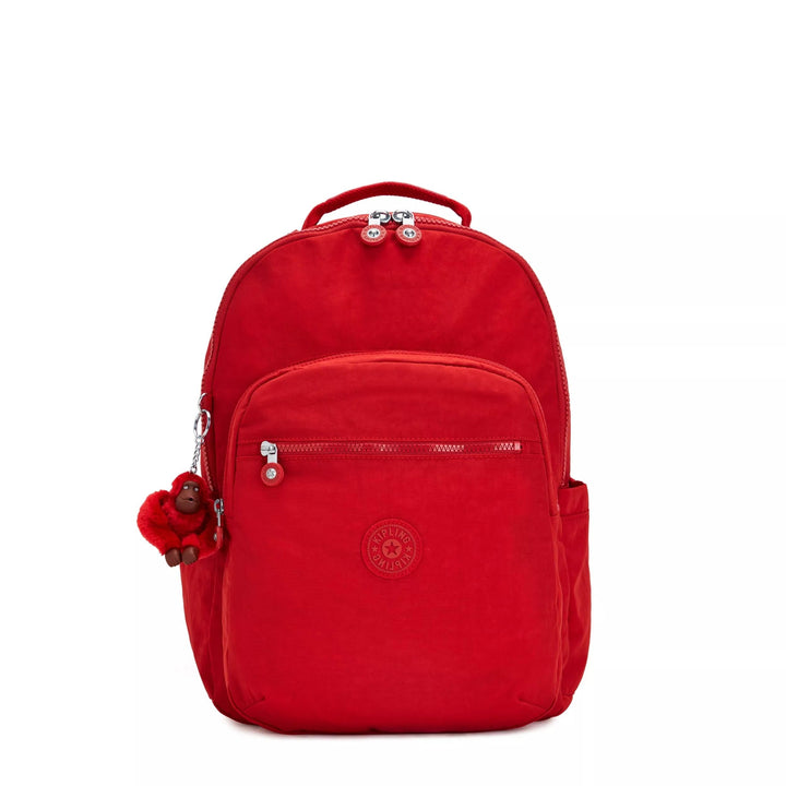 Kipling SEOUL Grosser Rucksack 12.75" L x 17.25" H x 9" D Cherry Tonal2, 12.75" L x 17.25" H x 9" D