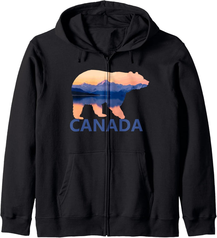 Kanada Bär Grizzly Souvenir Kapuzenjacke