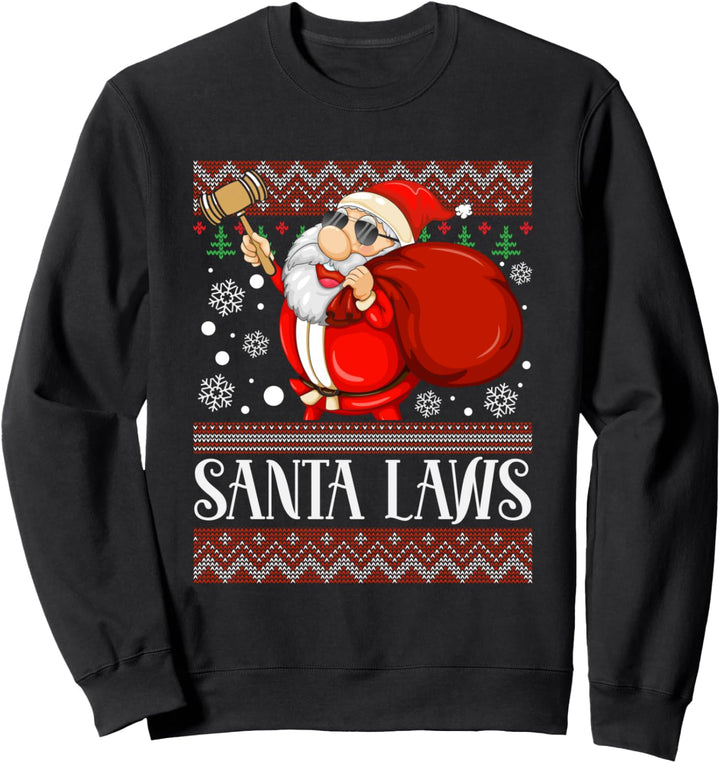 Santa Laws Jurist Richter Weihnachtsoutfit Jura Student Jus Sweatshirt
