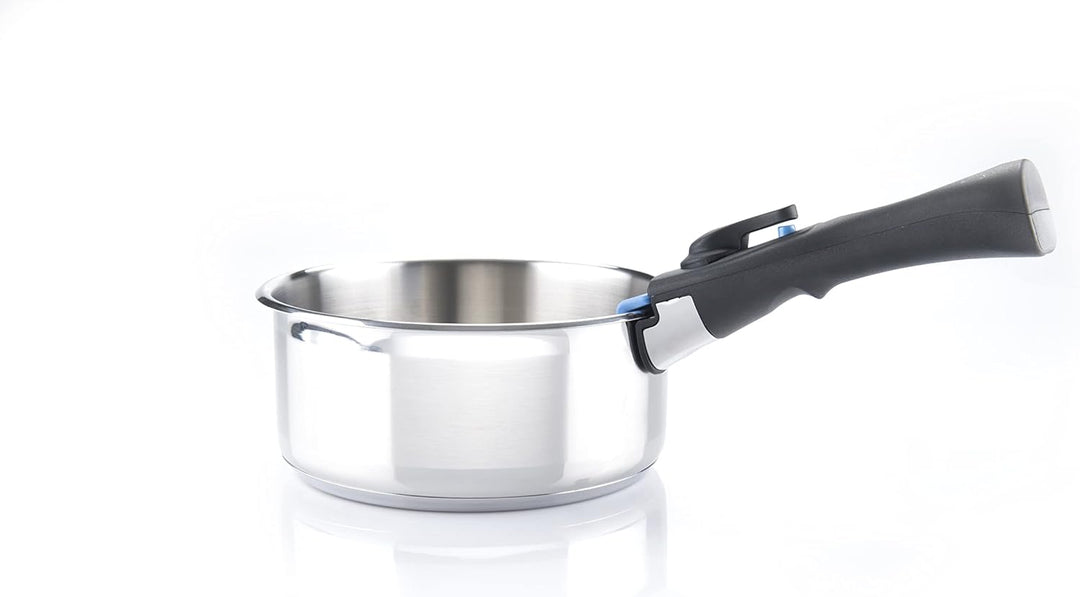 ARTHUR MARTIN Set 3 casseroles 16/18/20 cm + 1 poignée gris, Andere Small (3-pot set), Small (3-pot
