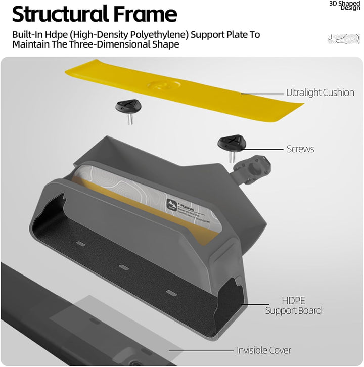 Rhinowalk Magnetische Fahrradrahmentasche 1L Fahrradrahmentasche mit Magnetklappe Voll wasserdichte